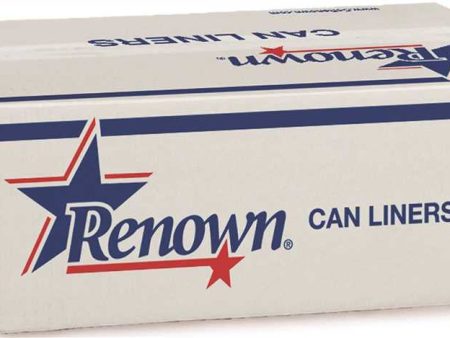 Renown® Can Liner 33x40 33gl 22mic Silver 25-rl 10rl-cs Online