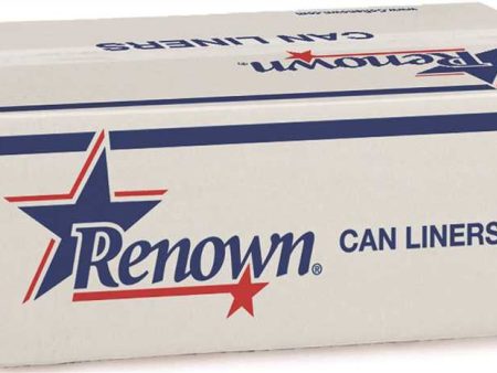 Renown® Can Liner 33x40 33gl 1.3mil Gray 25-rl 8rl-cs Online