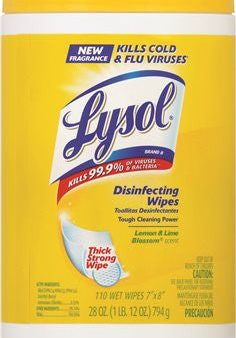 Lysol Disinfecting Wipes, Citrus Scent, 110 Count Per Tub Online Sale