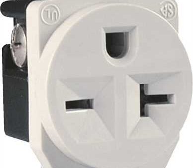 Single Receptacle 20a 250v White Fashion