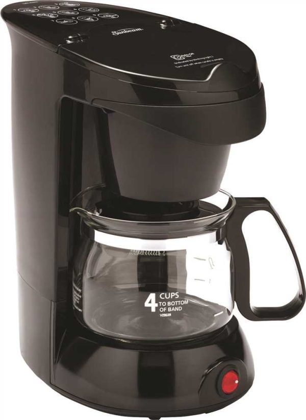 Sunbeam 4 Cup Coffee Maker, Black For Sale