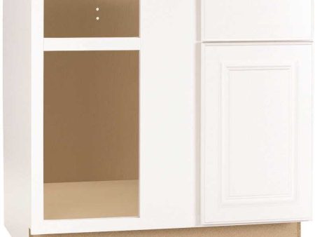 Rsi Home Products Hamilton Blind Corner Base Cabinet, Fully Assembled, Raised Panel, White, 36x34-1-2x24 In. Hot on Sale