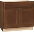 Rsi Home Products Hamilton Sink Base Cabinet, Fully Assembled, Raised Panel, Cafe, 36x34-1-2x24 In. Online Sale