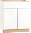 Rsi Home Products Hamilton Sink Base Cabinet, Fully Assembled, Raised Panel, White, 30x34-1-2x24 In. Online