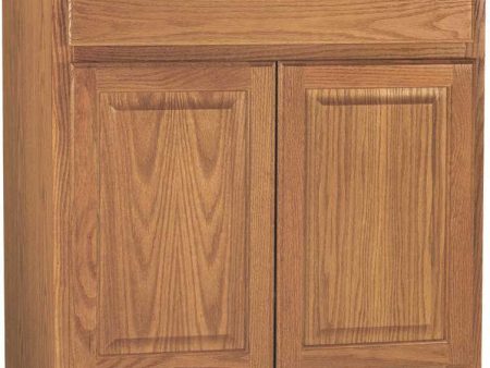 Rsi Home Products Hamilton Sink Base Cabinet, Fully Assembled, Raised Panel, Oak, 30x34-1-2x24 In. For Discount