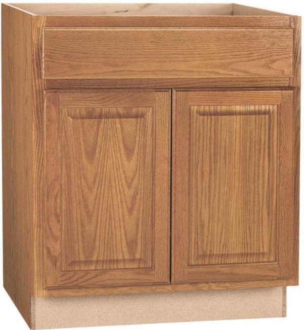 Rsi Home Products Hamilton Sink Base Cabinet, Fully Assembled, Raised Panel, Oak, 30x34-1-2x24 In. For Discount