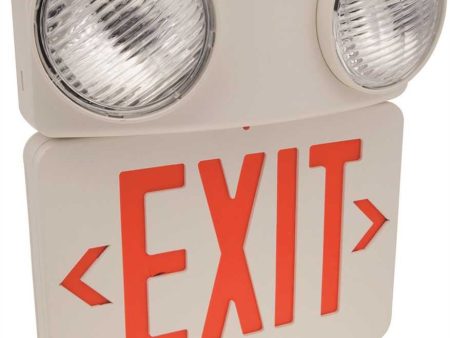 Monument Combination Led Exit Sign And Incandescent Emergency Light Online now