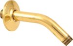 6 In Shower Arm Polished Brass Hot on Sale