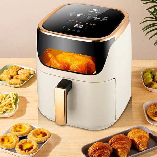 Shenhua Smart Air Fryers 10L Large-capacity Household Multi-functional Smart Oil-free Smokeless Electric Oven AirFryers 220V For Cheap